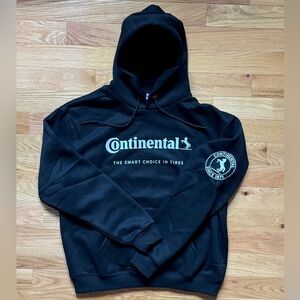 Continental Hoodie, Black, Men’s Size L